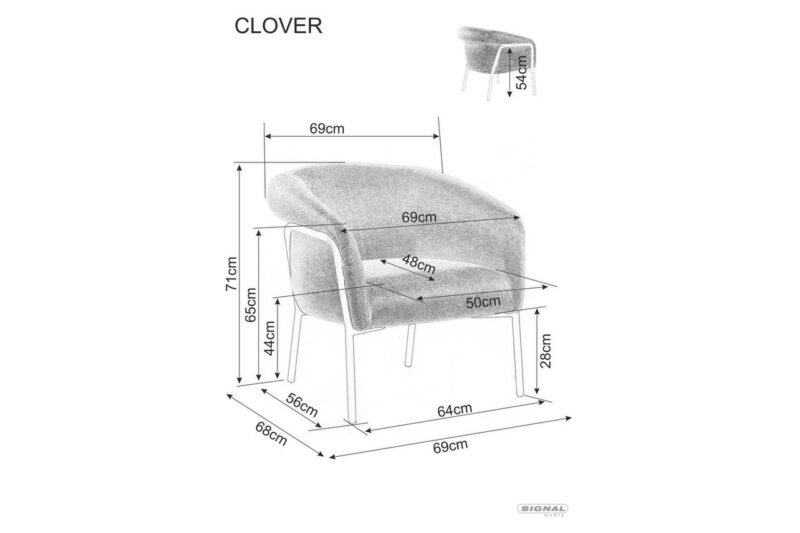 М’яке крісло для відпочинку “Clover Brego” Signal